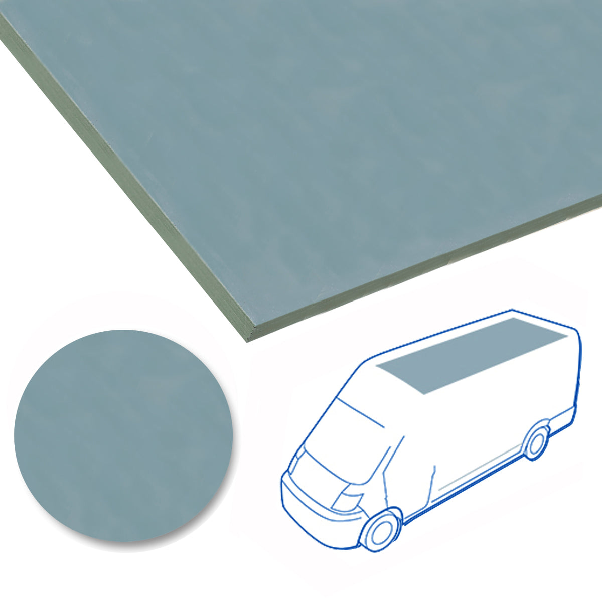 Capitonaj plafon Plastic de 4 mm pentru MERCEDES Vito L1H1 3200, model 2015-, cu tractiune fata