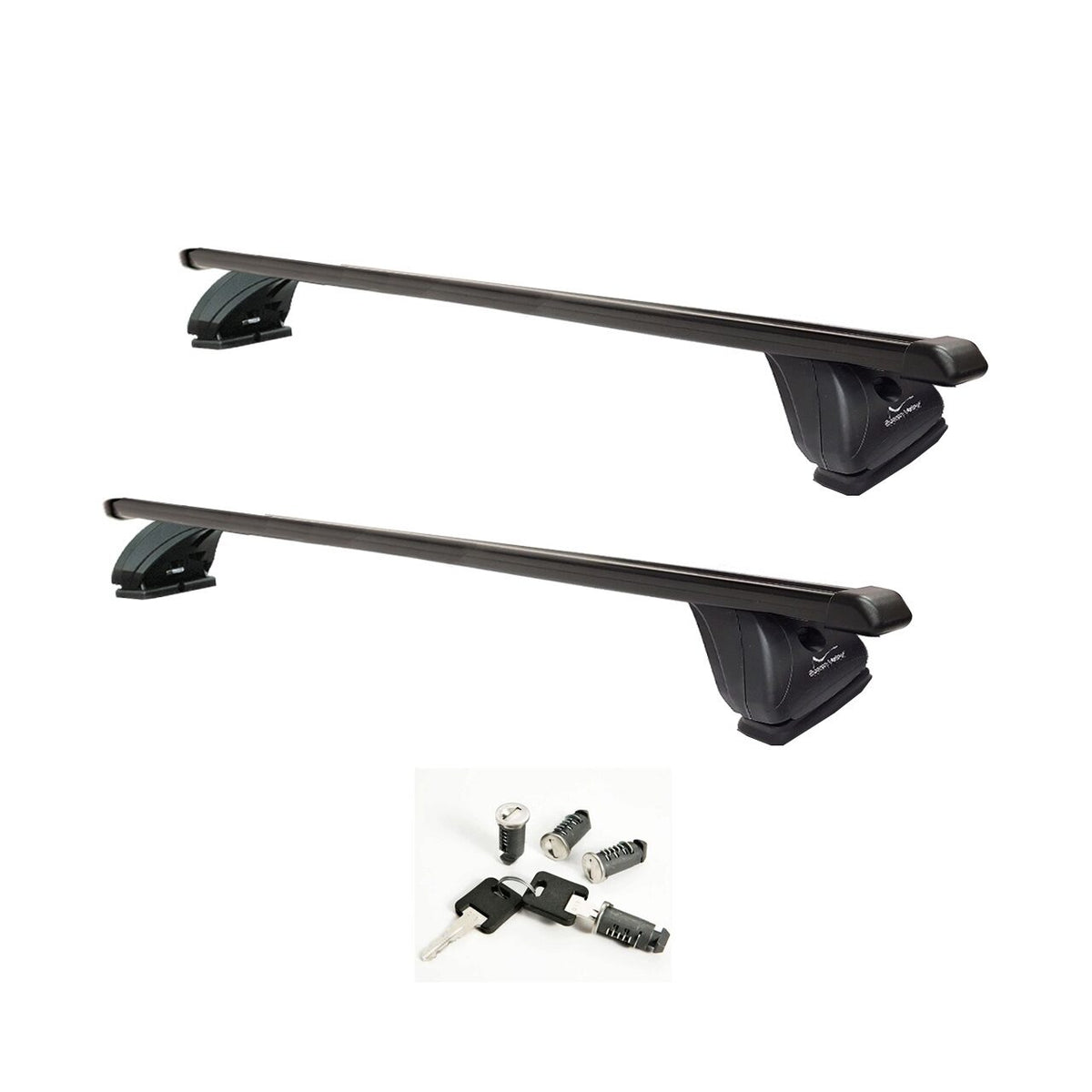 Sistem Bare transversale Green Valley ORIGINAL otel pentru MERCEDES Citan, 4 usi VAN, model 2013-2021, Sistem cu prindere in puncte fixe (sistem antifurt inclus)
