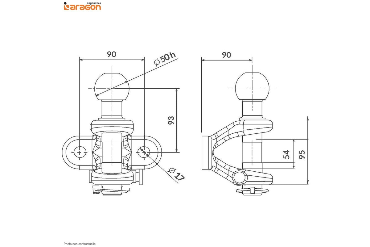 Sfera cu bolt ARAGON TIP "G"
