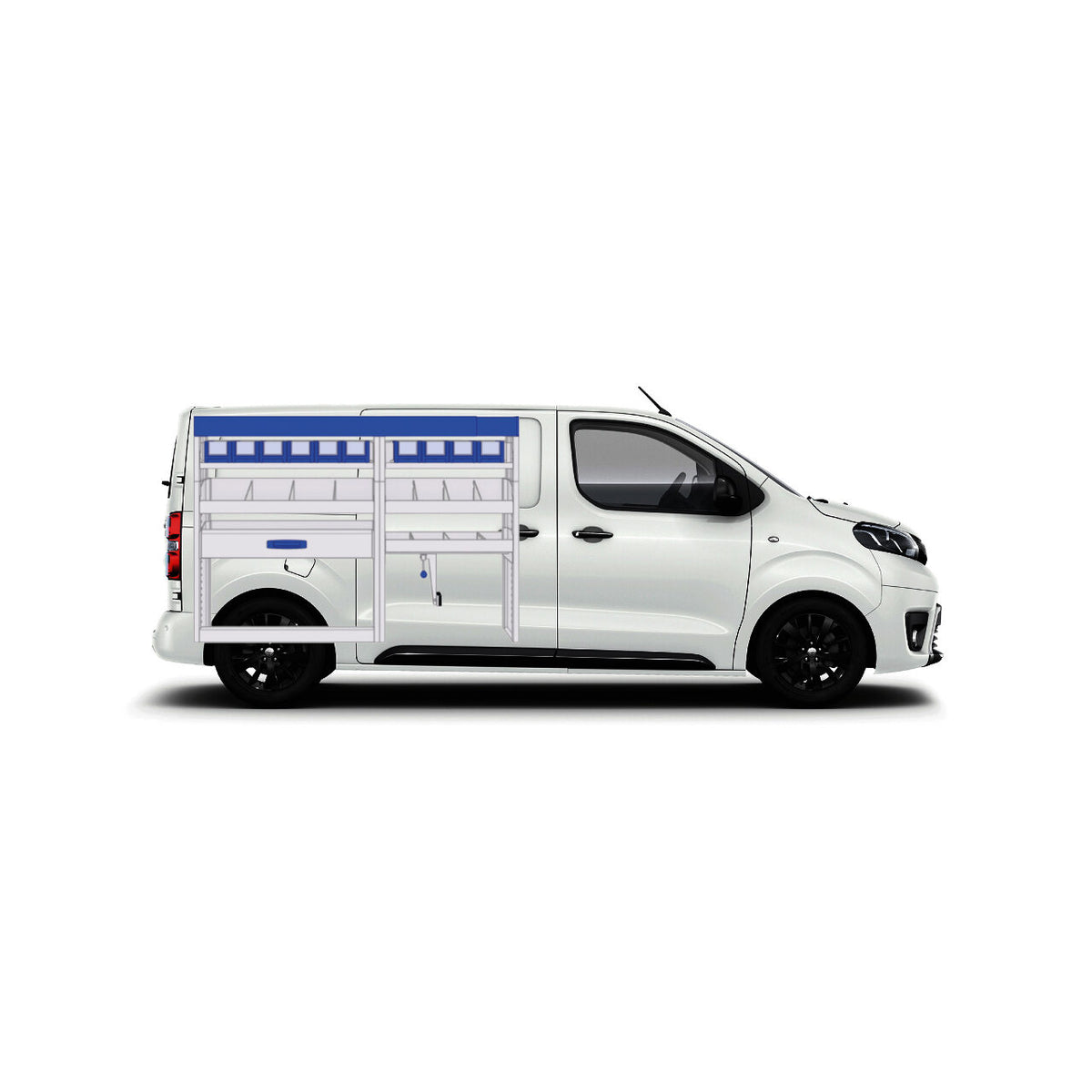 Sistem modular Provan 57-1-117-00 tip atelier pentru autoutilitare de dimensiuni medii - Partea stanga