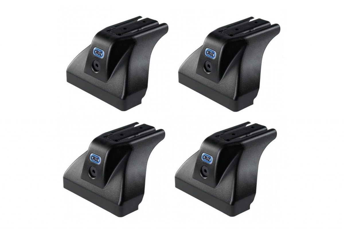 Sistem de 2 bare transversale aluminiu CRUZ 925-101 Alu Cargo Dark AF pentru Mercedes Citan long (W415 - tailgate) (2013-->2021) cu puncte fixe