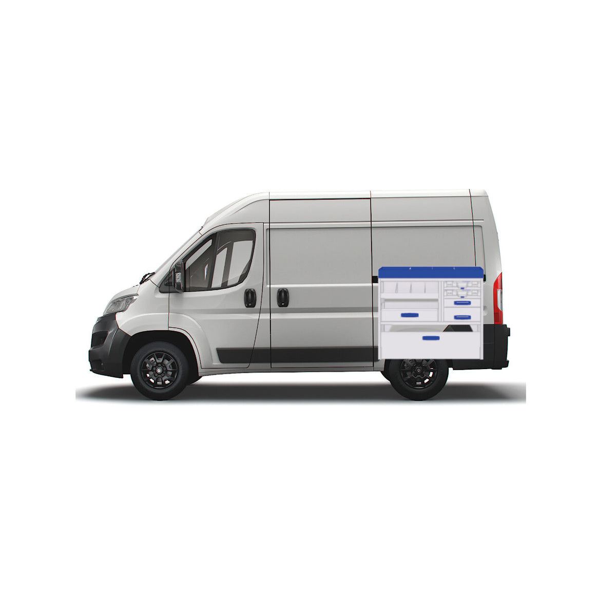 Sistem mobilier modular pe partea dreapta Provan 57-1-123-00 pentru FIAT Ducato 2006, ampatament L1 (3000 mm), inaltime H2 (2522 mm)