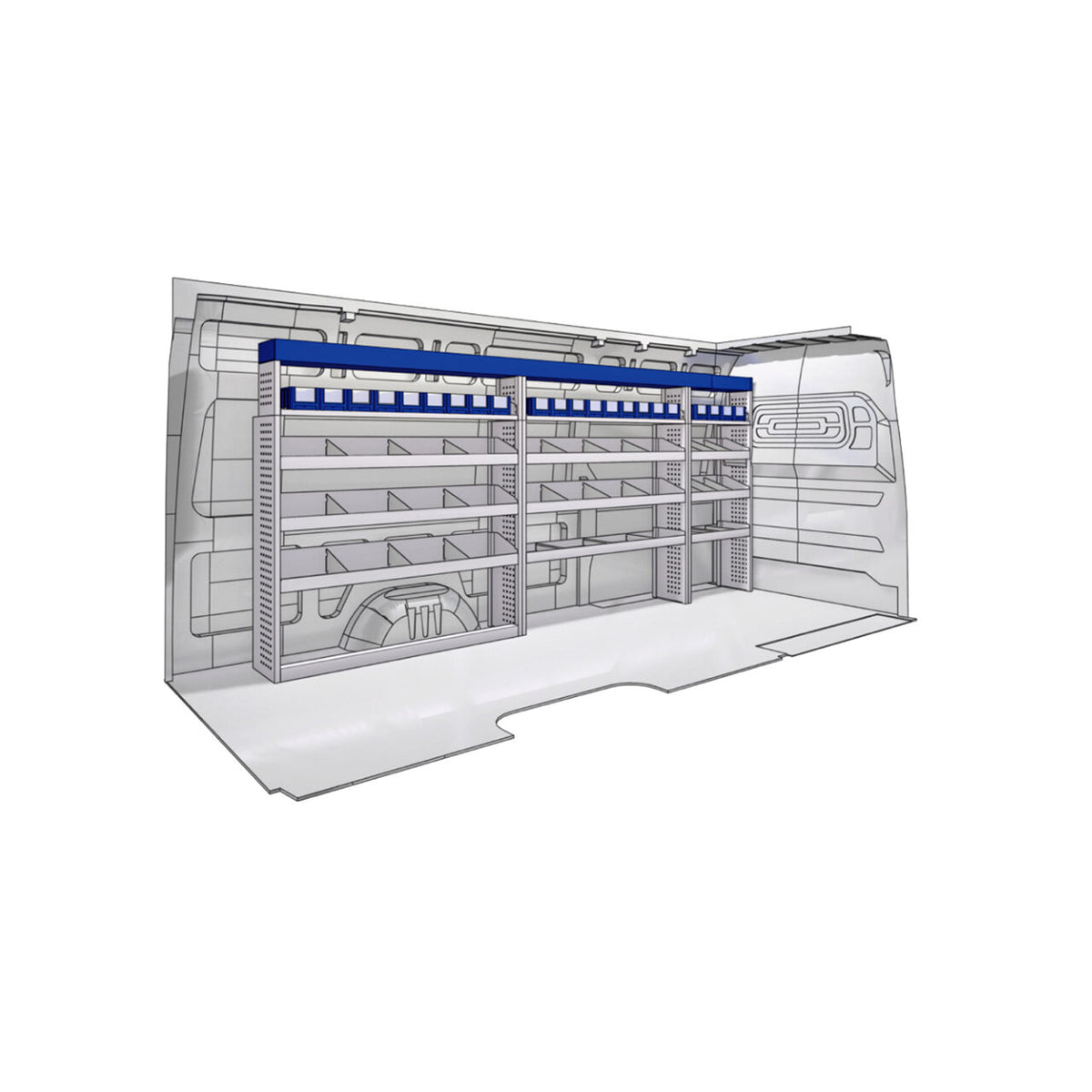 Sistem mobilier modular pe partea stanga Provan 57-1-142-00 pentru CITROEN Relay 2006, ampatament L4 (4035 mm), inaltime H3 (2760 mm)