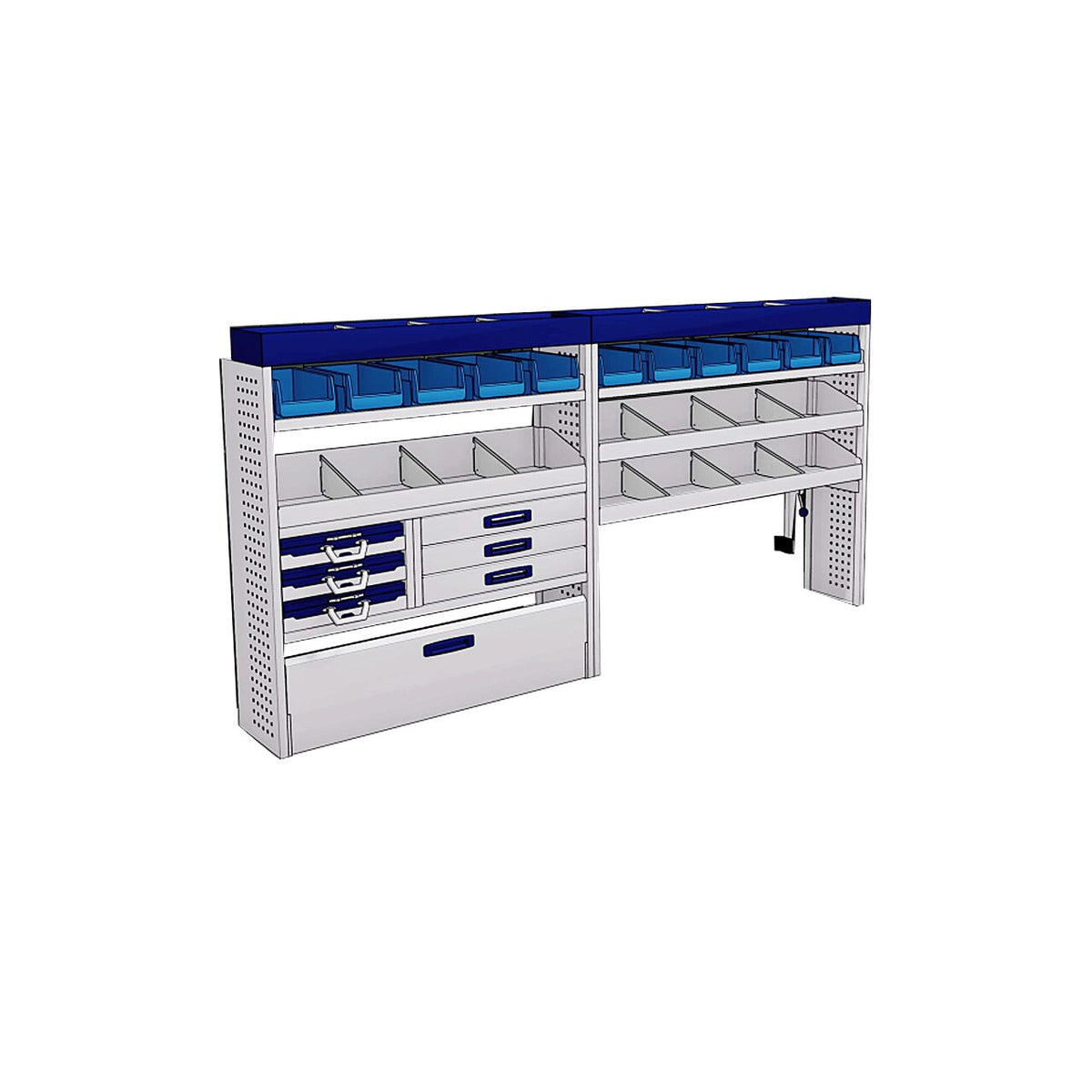 Sistem mobilier modular Provan LVOS-2002-1 pentru IVECO Daily 2014, ampatament L5 (4100 mm), inaltime H2 (2580 mm)