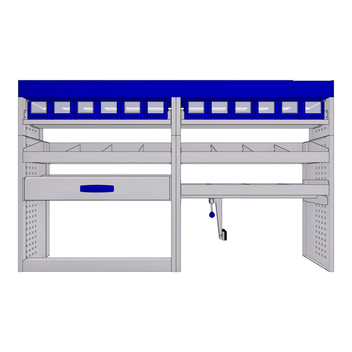 Sistem mobilier modular pe partea stanga Provan 57-1-122-00 pentru RENAULT Trafic 2014, ampatament L2 (3498 mm), inaltime H2 (2493 mm)