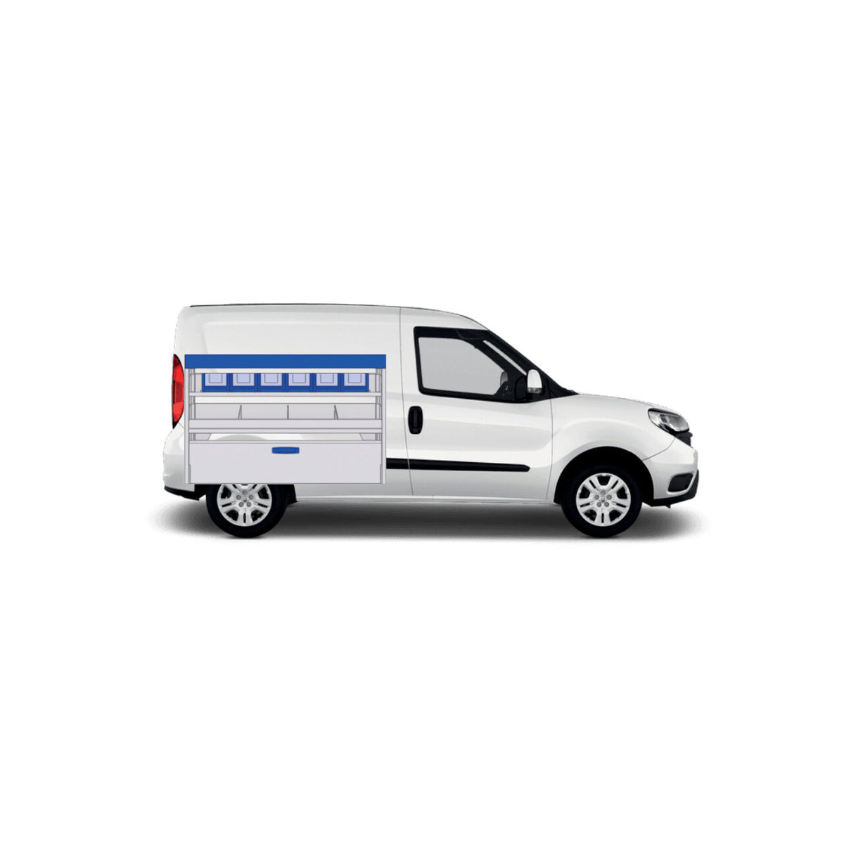Sistem mobilier modular pe partea stanga Provan 57-1-107-00 pentru TOYOTA Proace City 2019, ampatament L2 (2975 mm), inaltime H1 (1817 mm)