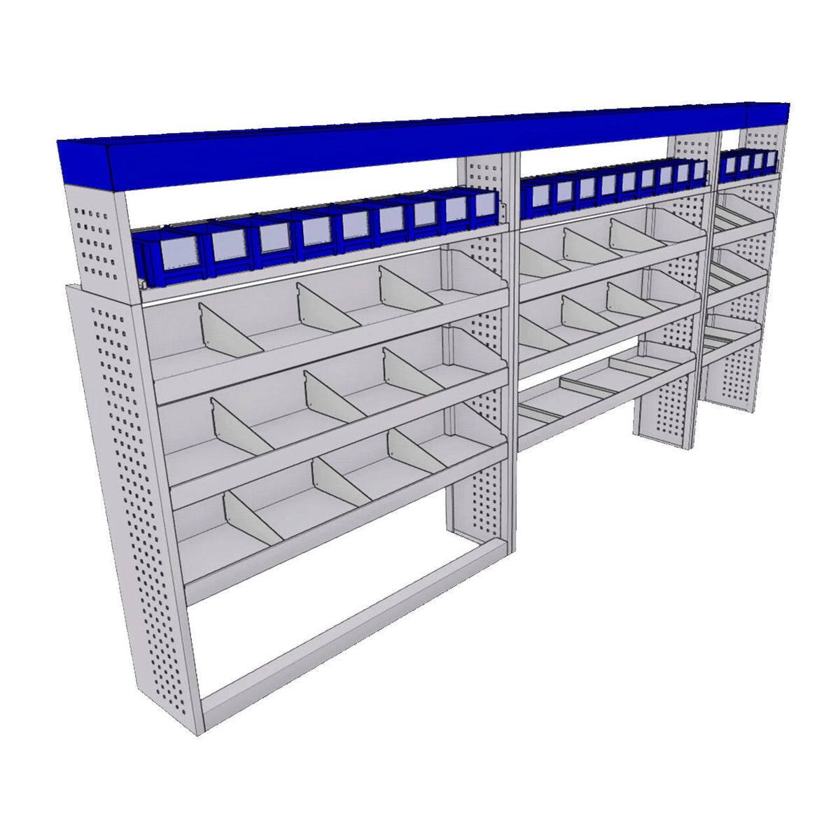 Sistem mobilier modular pe partea stanga Provan 57-1-142-00 pentru IVECO Daily 2014, ampatament L5 (4100 mm), inaltime H2 (2580 mm)