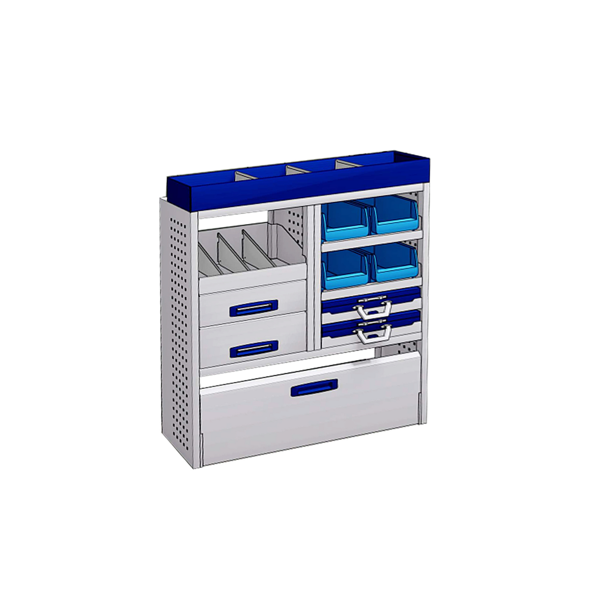 Sistem mobilier modular Provan MVNS-1002-1 pentru RENAULT Trafic 2014, ampatament L1 (3098 mm), inaltime H1 (1971 mm)