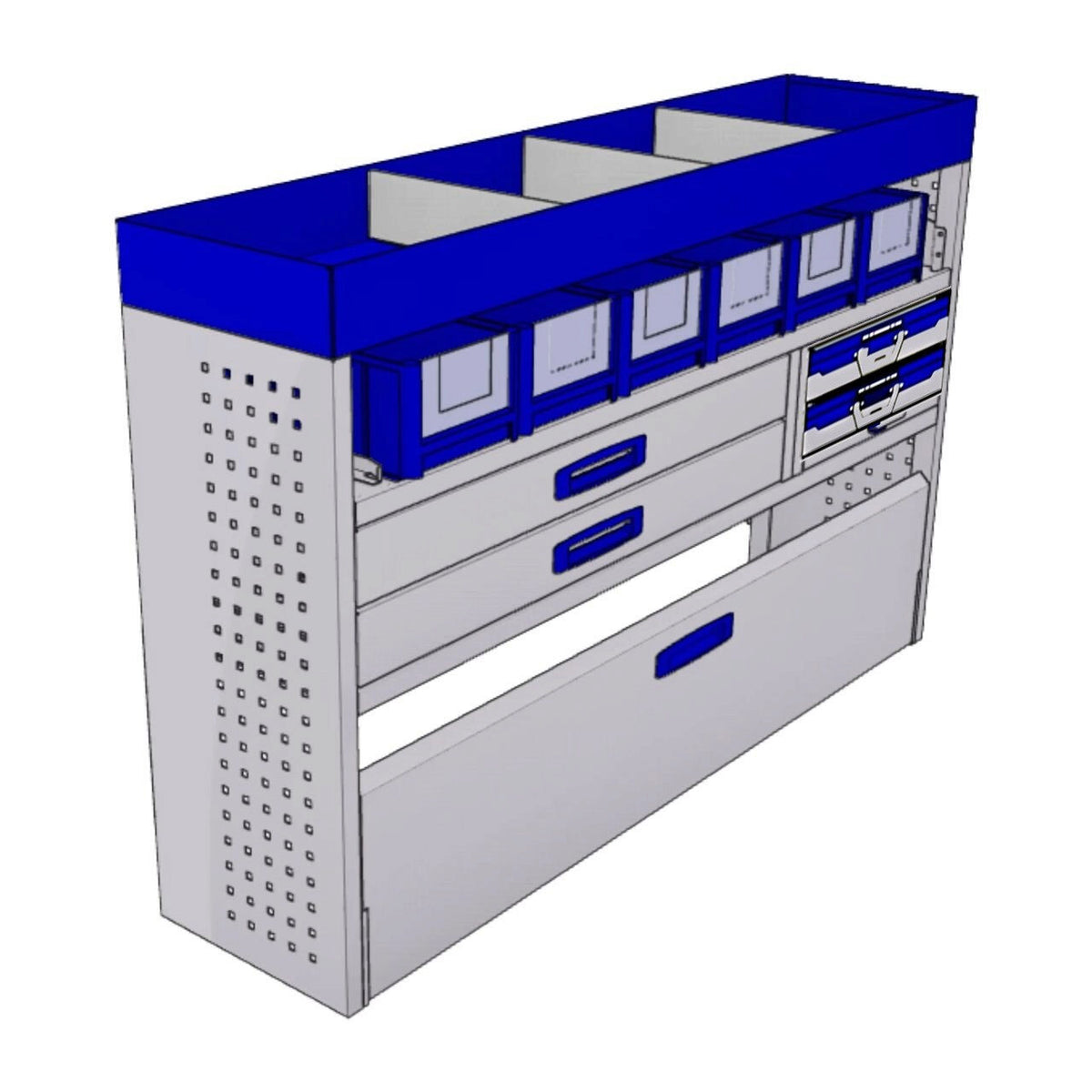 Sistem modular Provan 57-1-108-00 tip atelier pentru autoutilitare mici  - Partea stanga