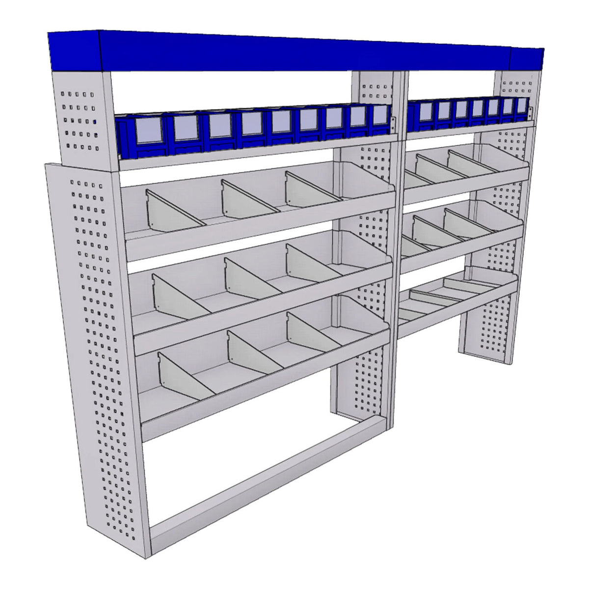 Sistem mobilier modular pe partea stanga Provan 57-1-137-00 pentru FORD Transit 2014-2018, ampatament L3 (3750 mm), inaltime H2 (2541 mm)