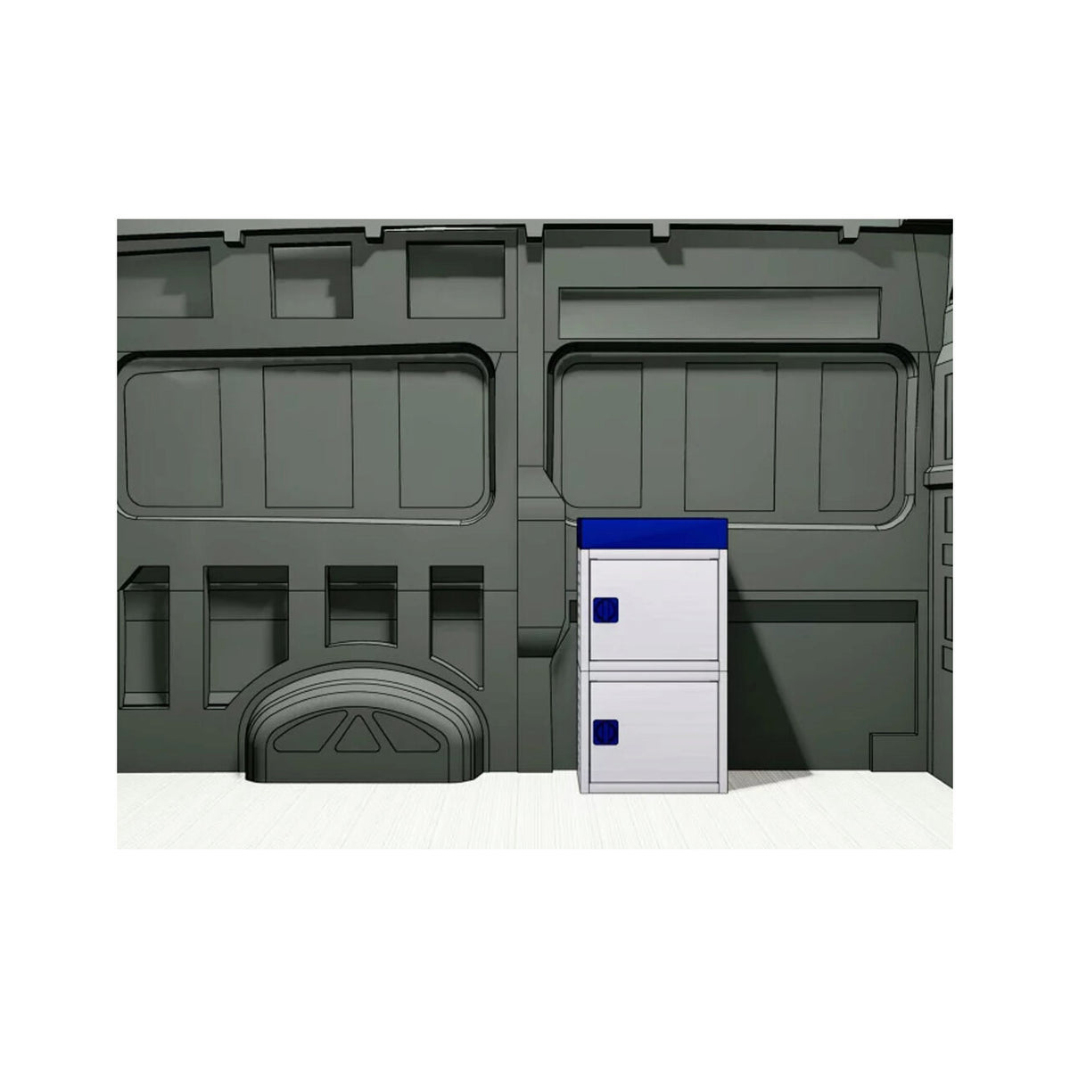 Sistem mobilier modular Provan VCPL-050-008-1 pentru FIAT Fiorino 2007, ampatament L1 (2513 mm), inaltime H1 (1721 mm)