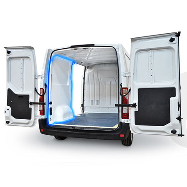 Perete stanga din ABS pentru VOLKSWAGEN CRAFTER 2017- ,  Ampatament: 3640(L3),  dimensiuni compartiment incarcare: 3450x1961(H3), Cu usa glisanta pe partea stanga (volan pe partea dreapta)