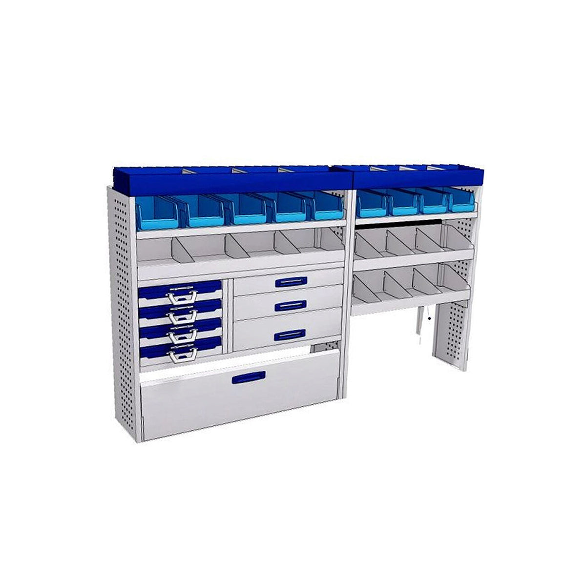 Sistem mobilier modular Provan LVOS-1003-1 pentru VAUXHALL Movano 2021, ampatament L4 (4035 mm), inaltime H2 (2522 mm)