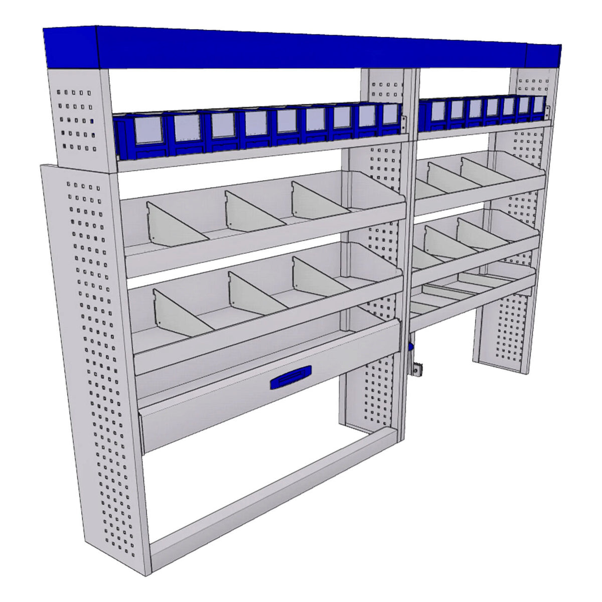 Sistem mobilier modular pe partea stanga Provan 57-1-139-00 pentru VAUXHALL Movano 2021, ampatament L3 (4035 mm), inaltime H3 (2760 mm)