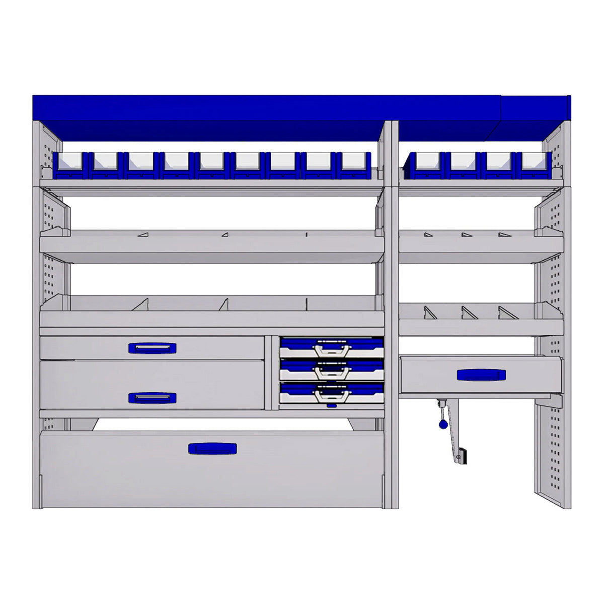 Sistem mobilier modular pe partea stanga Provan 57-1-136-00 pentru FIAT Ducato 2006, ampatament L1 (3000 mm), inaltime H2 (2522 mm)