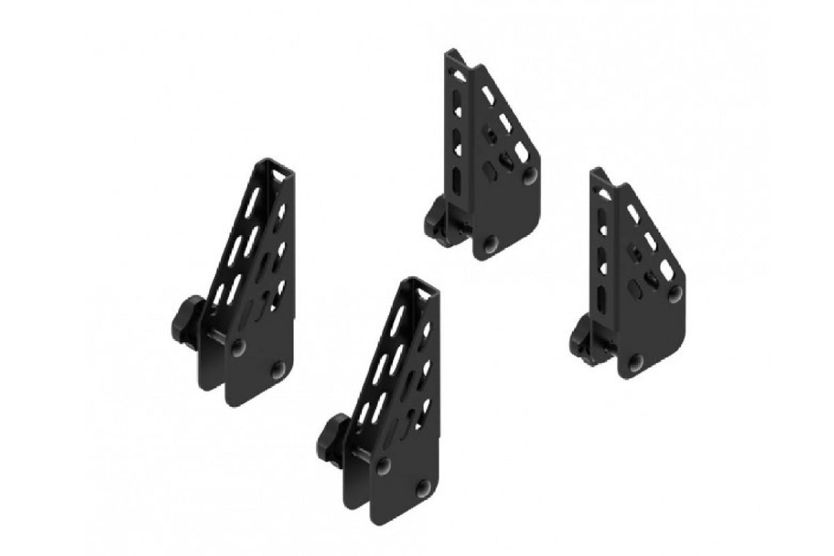 Set de 4 opritori laterale de 10cm pentru grilajele CRUZ Evo Rack