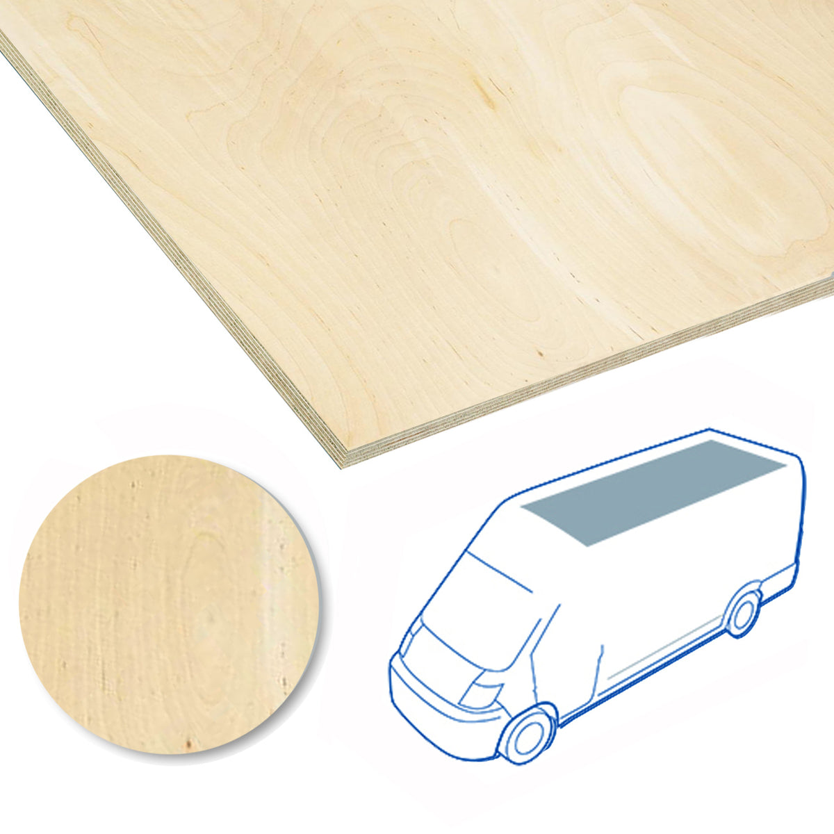 Capitonaj plafon KoskiStandard de 4 mm pentru VOLKSWAGEN Crafter L2H2 3665, model 2006-, cu tractiune spate