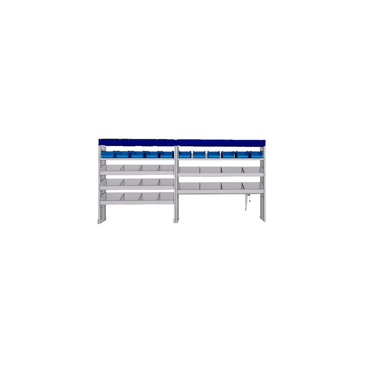 Sistem mobilier modular Provan LVOS-2001-1 pentru MAN TGE 2017, ampatament L5 (4490 mm), inaltime H4 (2789 mm)