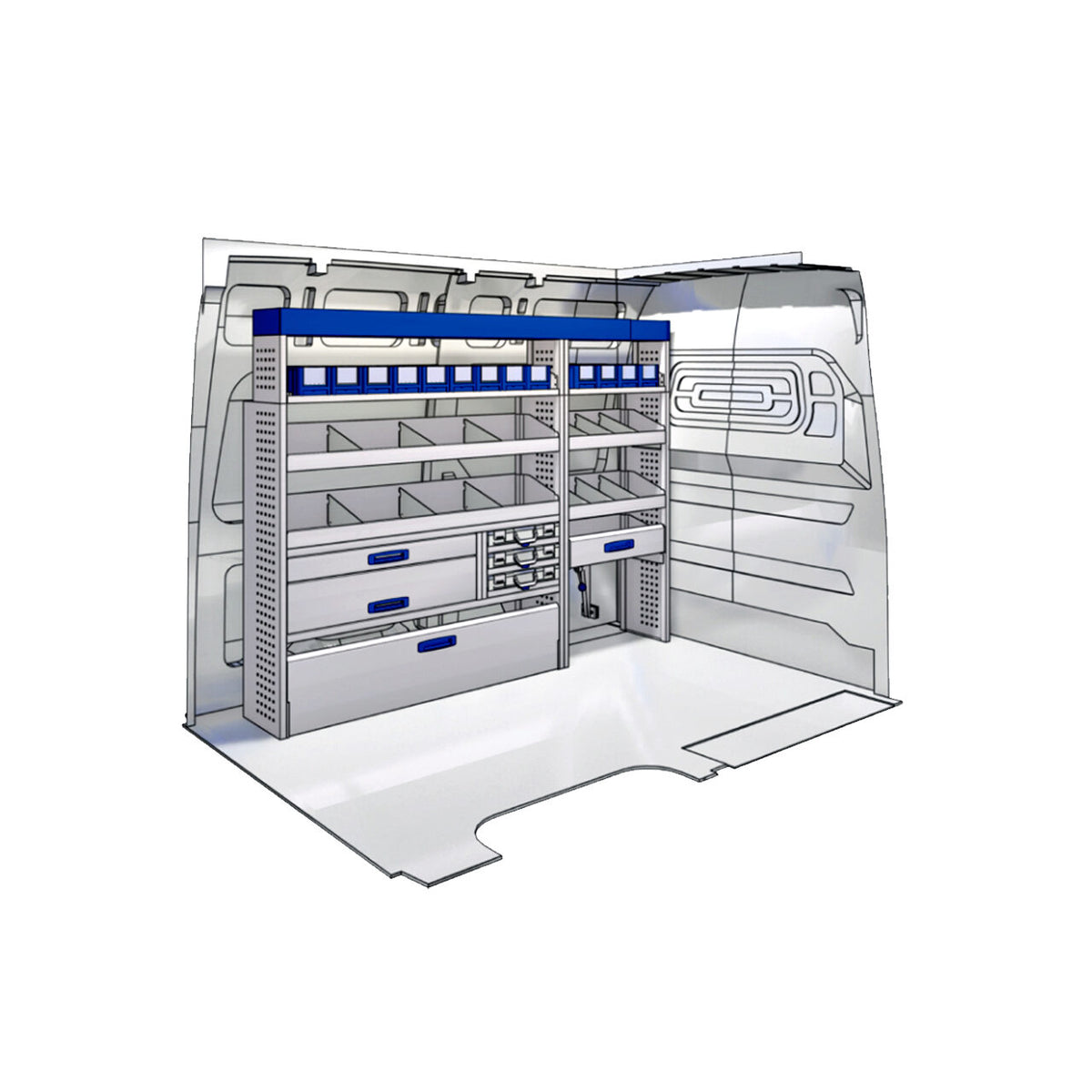 Sistem modular Provan 57-1-136-00 tip atelier pentru autoutilitare mari - Partea stanga