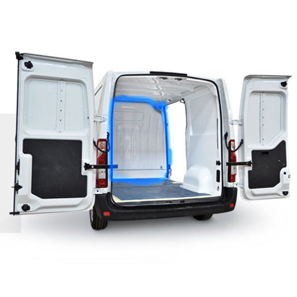 Separator compartiment marfa din ABS pentru CITROEN (STELLANTIS) JUMPY/DISPATCH 2016- ,  Ampatament: 2925(L1),  dimensiuni compartiment incarcare: 2162x1390, Cu usa glisanta pe partea stanga (volan pe partea dreapta)