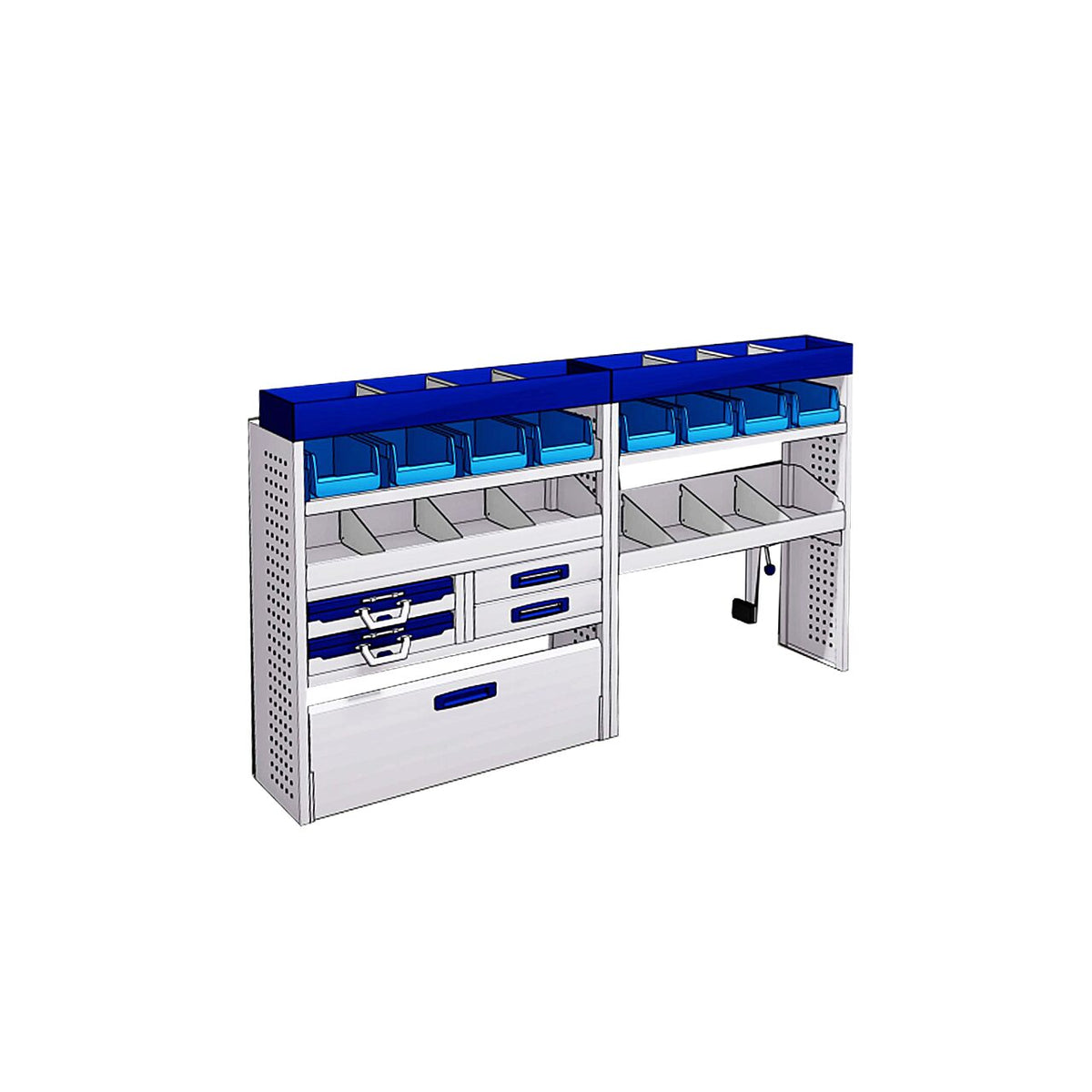 Sistem mobilier modular Provan MVOS-1002-1 pentru FIAT Ducato 2006, ampatament L1 (3000 mm), inaltime H1 (2254 mm)