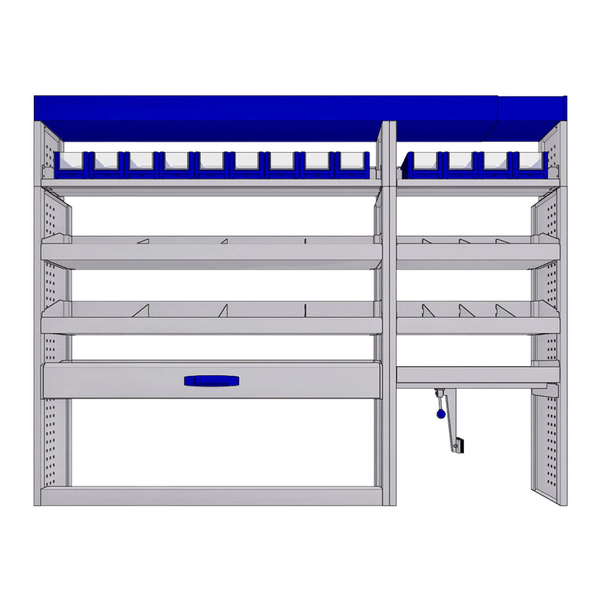 Sistem modular Provan 57-1-135-00 tip atelier pentru autoutilitare mari - Partea stanga