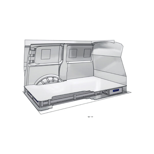 Sistem de sertare sub podea XLD Line Provan 57-1-127-00 pentru FIAT Talento 2016, ampatament L1 (3098 mm), inaltime H1 (2493 mm)