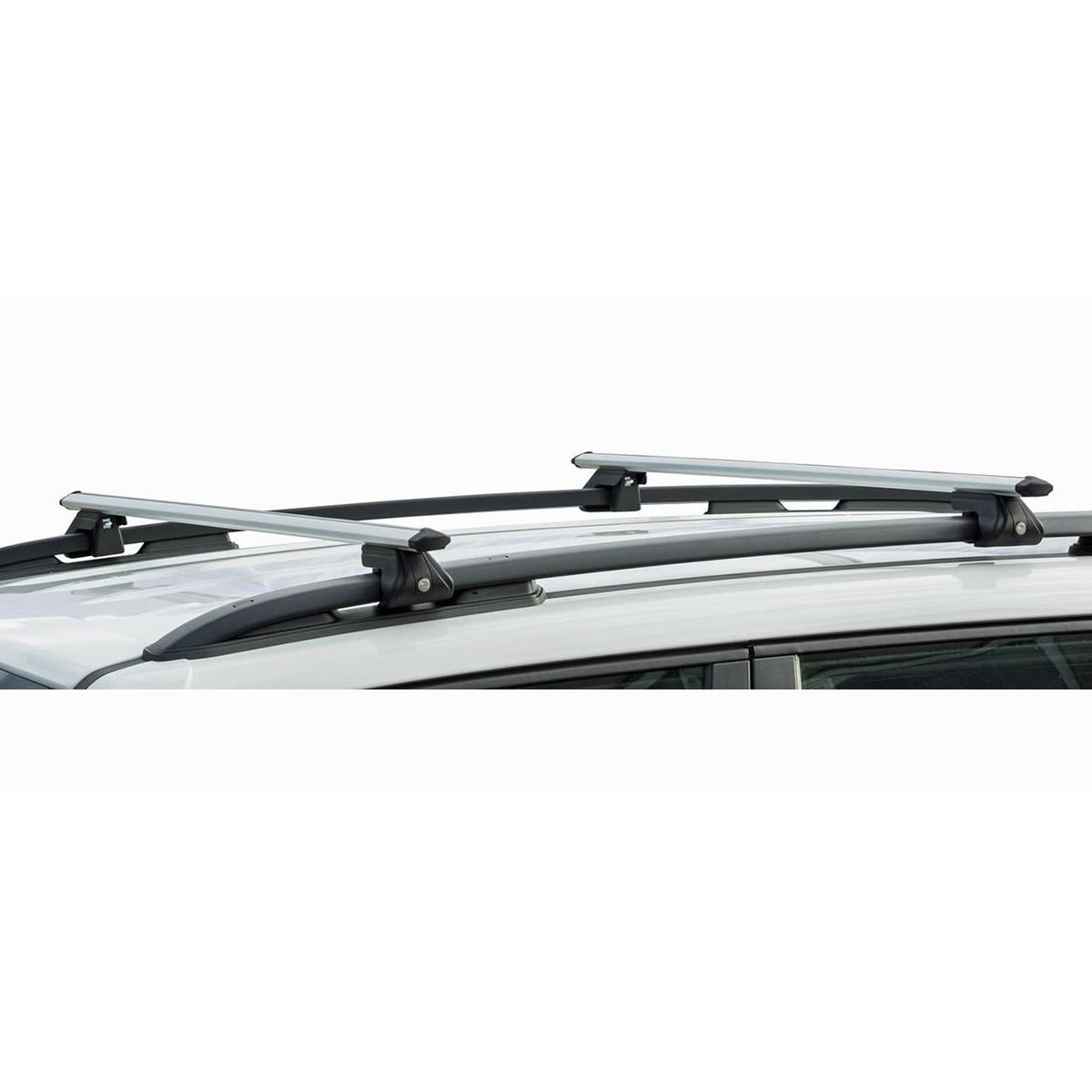 Sistem Bare transversale Green Valley Trax aluminiu pentru PEUGEOT Bipper 5 usi Van 2008-2016, Sistem cu prindere pe bare longitudinale