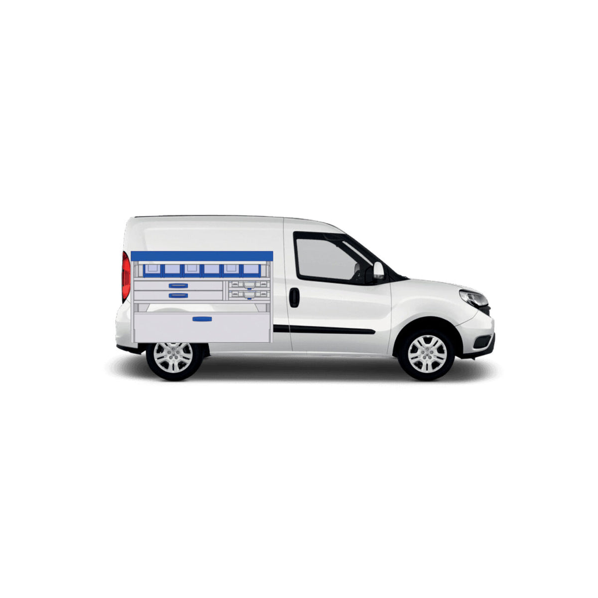 Sistem modular Provan 57-1-108-00 tip atelier pentru autoutilitare mici  - Partea stanga