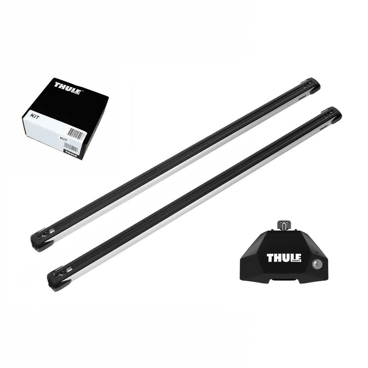 Bare transversale Thule Evo Fixpoint Slidebar pentru ISUZU Como 5 usi Bus, model 2013 - prezent, Sistem cu prindere in puncte fixe