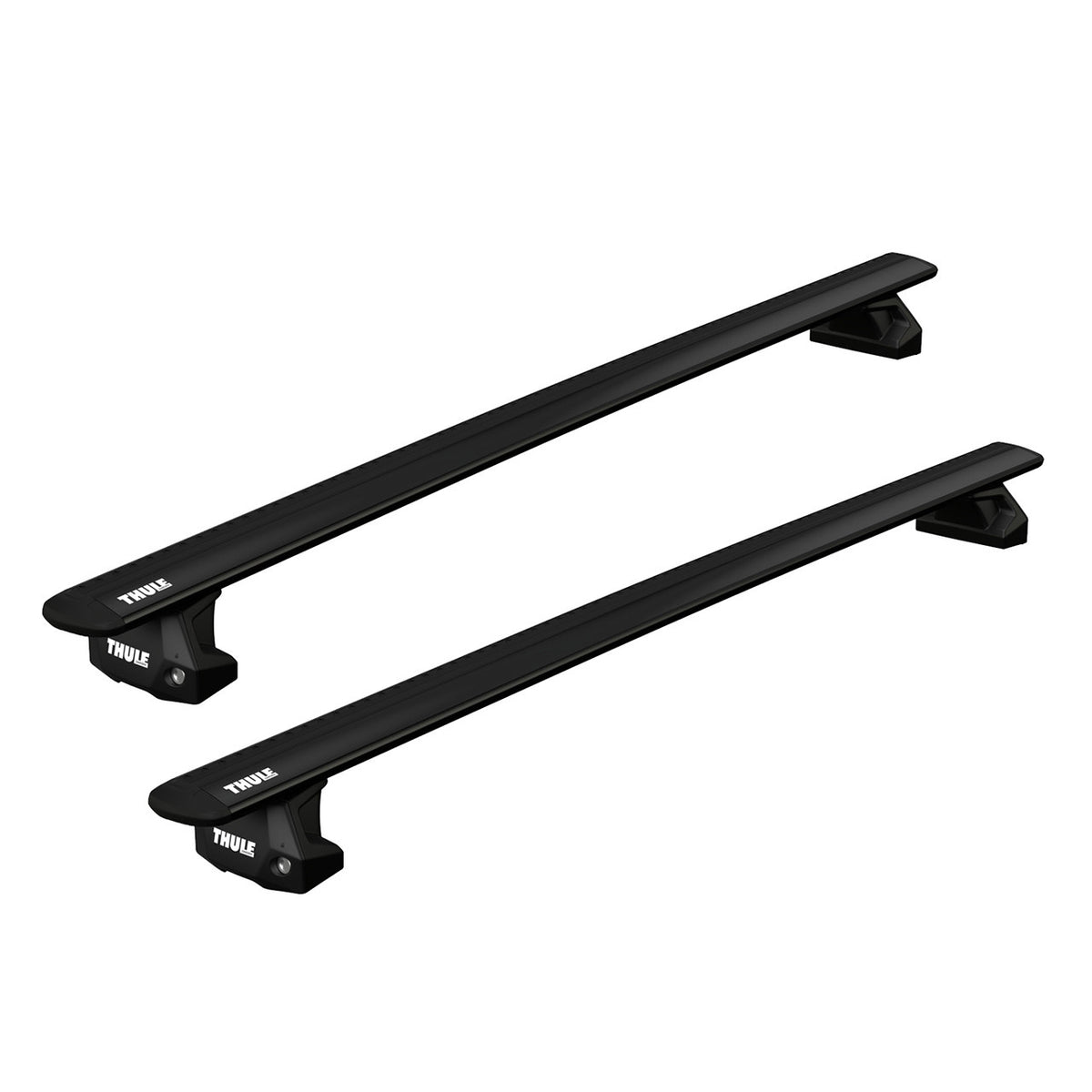 Bare transversale Thule Evo Fixpoint Wingbar Evo Black pentru VOLKSWAGEN Caddy Life 5 usi MPV, model 2004 - 2015 ,Sistem cu prindere in puncte fixe