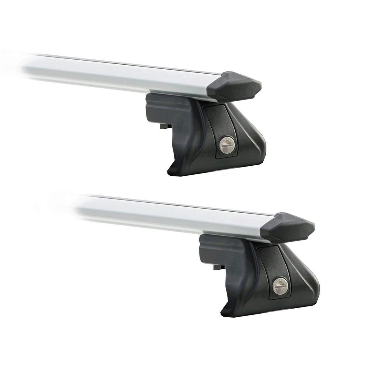 Sistem Bare transversale Green Valley Trax aluminiu pentru FIAT Doblo Malibu 5 usi Van, model 2000-2009, Sistem cu prindere pe bare longitudinale