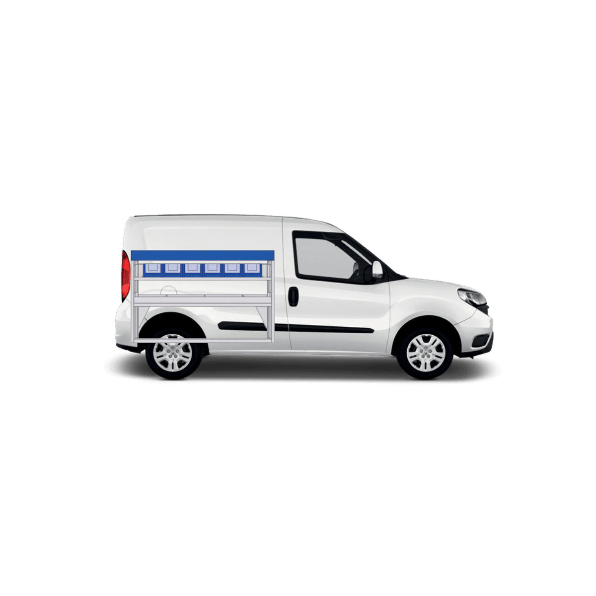 Sistem mobilier modular pe partea stanga Provan 57-1-106-00 pentru FIAT Doblo 2010, ampatament L1 (2755 mm), inaltime H1 (1845 mm)
