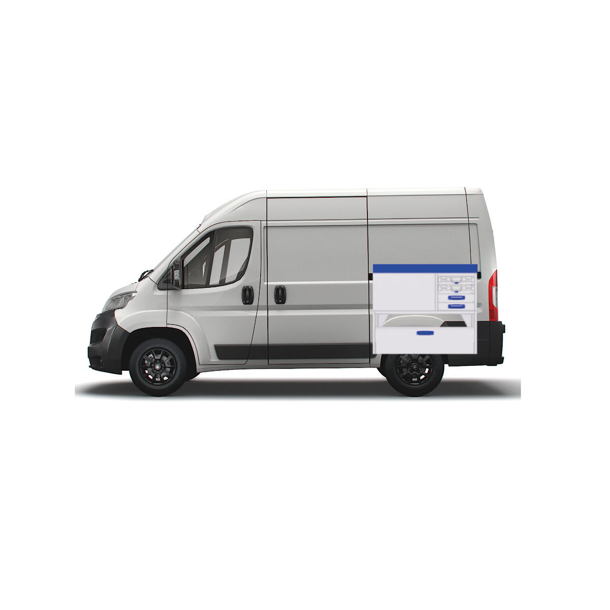 Sistem mobilier modular pe partea dreapta Provan 57-1-105-00 pentru OPEL Movano 2021, ampatament L3 (4035 mm), inaltime H3 (2760 mm)
