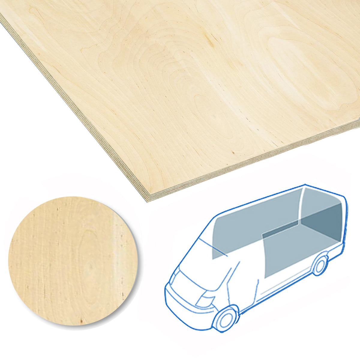 Capitonaj pereti KoskiStandard de 6.5 mm pentru MERCEDES Sprinter W910 3924 L2H2 model 2018 -, cu tractiune fata si usi culisante pe partea dreapta, fara geamuri, suprafata de 11.64 mp