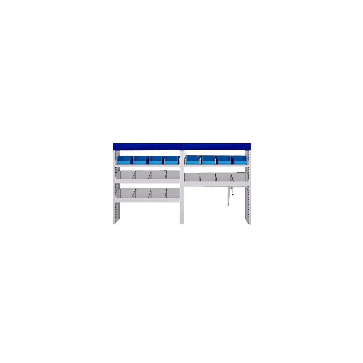 Sistem mobilier modular Provan MVOS-1001-1 pentru CITROEN Jumpy 2007-2016, ampatament L1 (3000 mm), inaltime H1 (1942 mm)