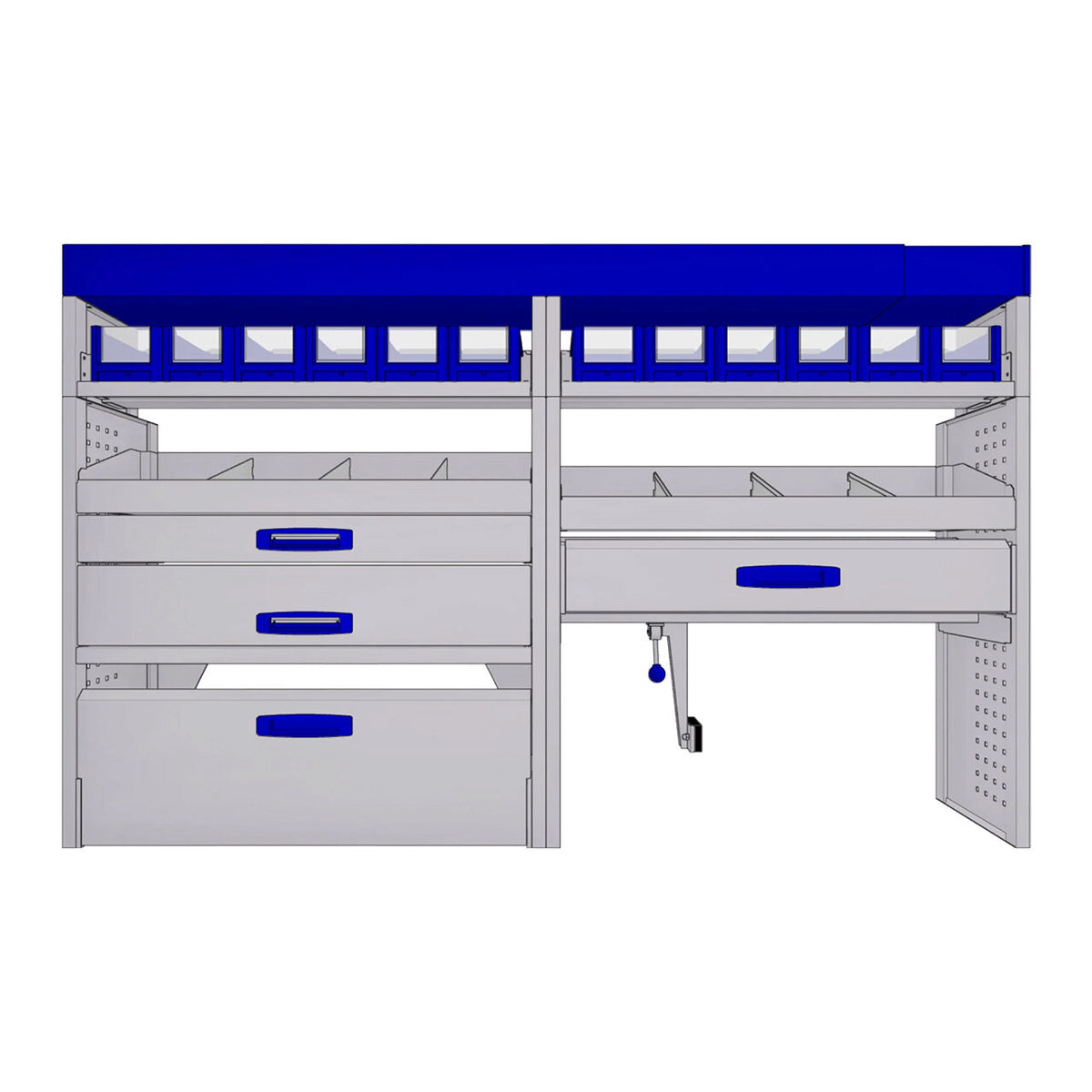 Sistem mobilier modular pe partea stanga Provan 57-1-124-00 pentru FIAT Talento 2016, ampatament L2 (3498 mm), inaltime H1 (1971 mm)