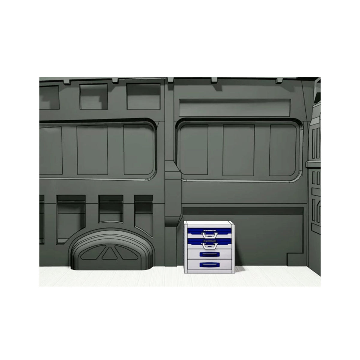 Sistem mobilier modular Provan VCPL-050-012-1 pentru FORD Courier 2014, ampatament L1 (2489 mm), inaltime H1 (1770 mm)