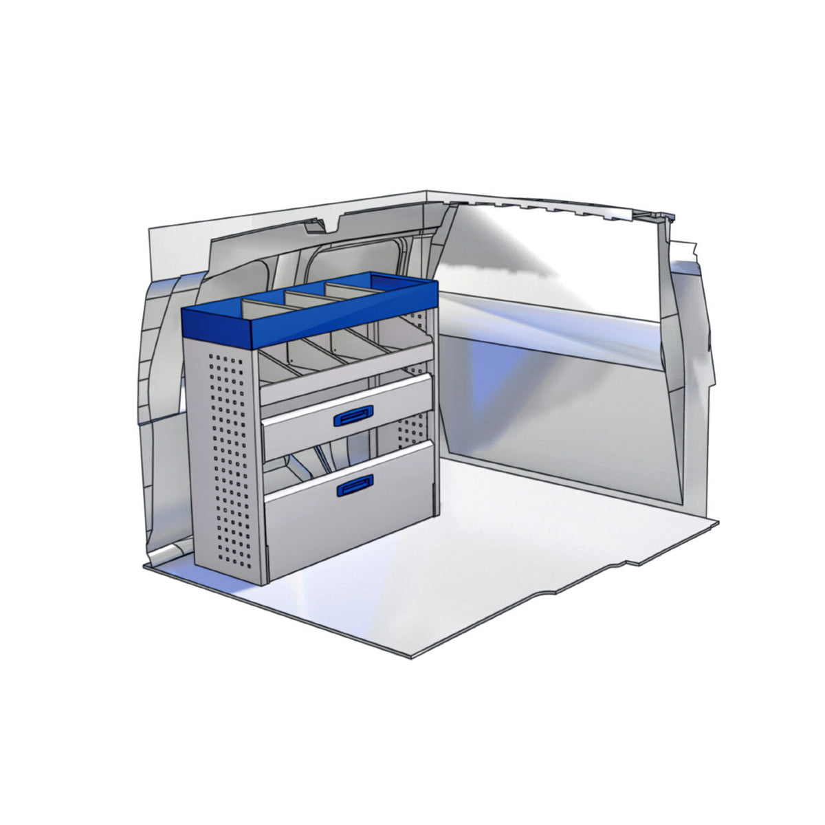 Sistem modular Provan 57-1-103-00 tip atelier pentru autoutilitare mici  - Partea dreapta