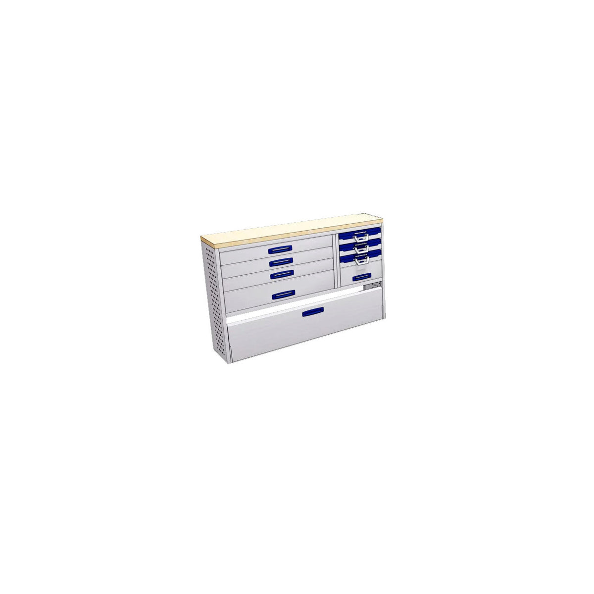 Sistem mobilier modular Provan LVNS-2001-1 pentru OPEL Movano 2021, ampatament L4 (4035 mm), inaltime H2 (2522 mm)