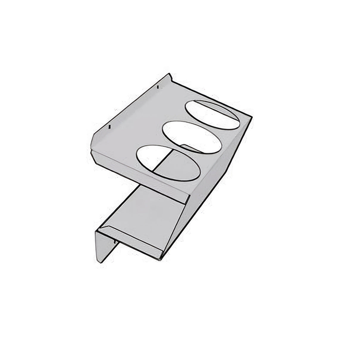 FH003 - Suport 3 tuburi cu pozitionare verticala  0271 x 0292 mm