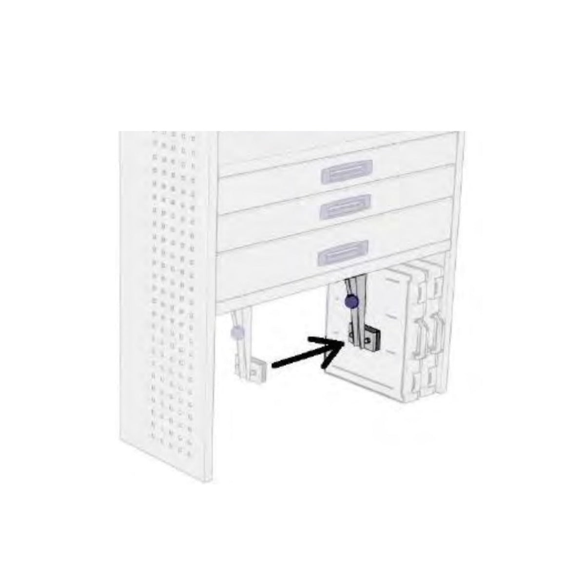 FPC1267.0360 - Componenta Blocare Caseta de Serviciu 1267x360