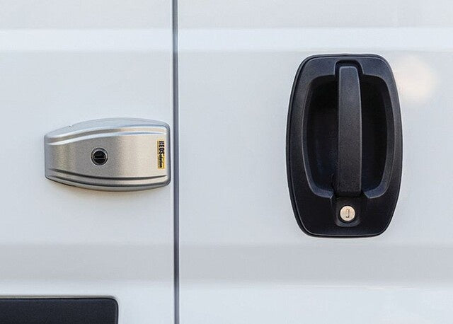 Set de 2 Incuietori antifurt HEOSafe VAN Security pentru autoutilitare - culoare Gri Argintiu