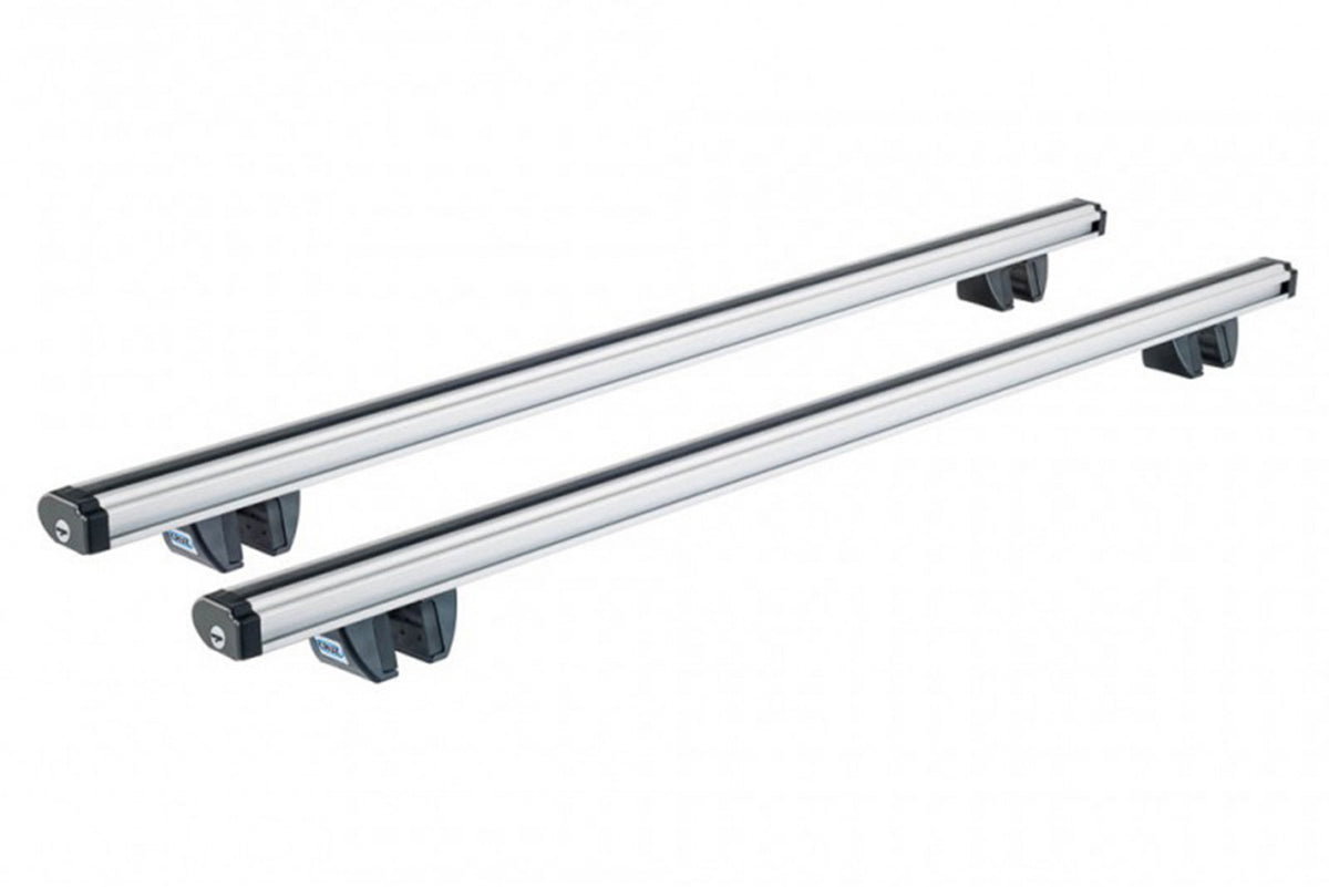 Sistem de 2 bare transversale aluminiu CRUZ 924-062 Alu Cargo R128 pentru Citroen Berlingo (I - railing) (1996-->2008) cu bare longitudinale