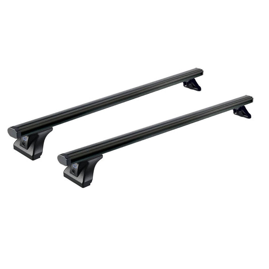Sistem de 2 bare transversale aluminiu CRUZ 925-090 Alu Cargo Dark AF pentru Fiat Fiorino (III) (2008-->prezent) cu puncte fixe