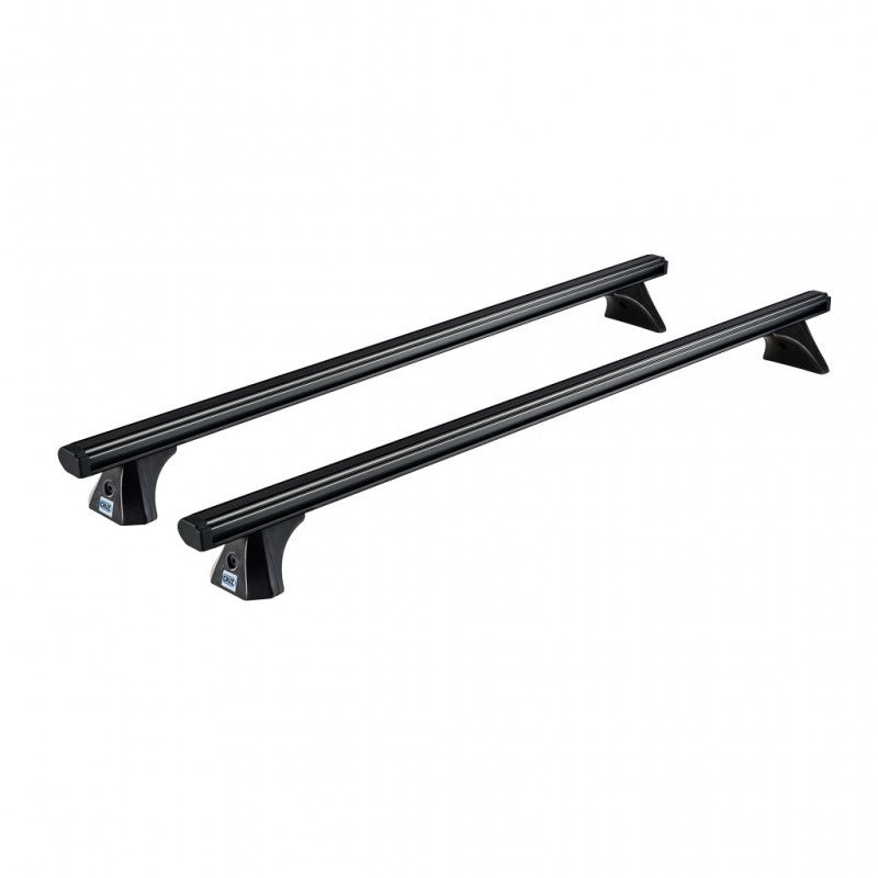 Sistem de 2 bare transversale aluminiu CRUZ 925-091 Alu Cargo Dark AF138 pentru Fiat Scudo L1H1 (Maxi XL) 5d Van (2022 -> prezent), Sistem cu prindere in puncte fixe