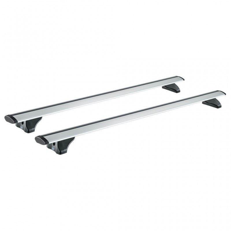 Sistem de 2 bare transversale aluminiu CRUZ 925-705 Airo FIX 128 pentru Citroen Berlingo Multispace M (III - railing) (2018-->) cu bare longitudinale