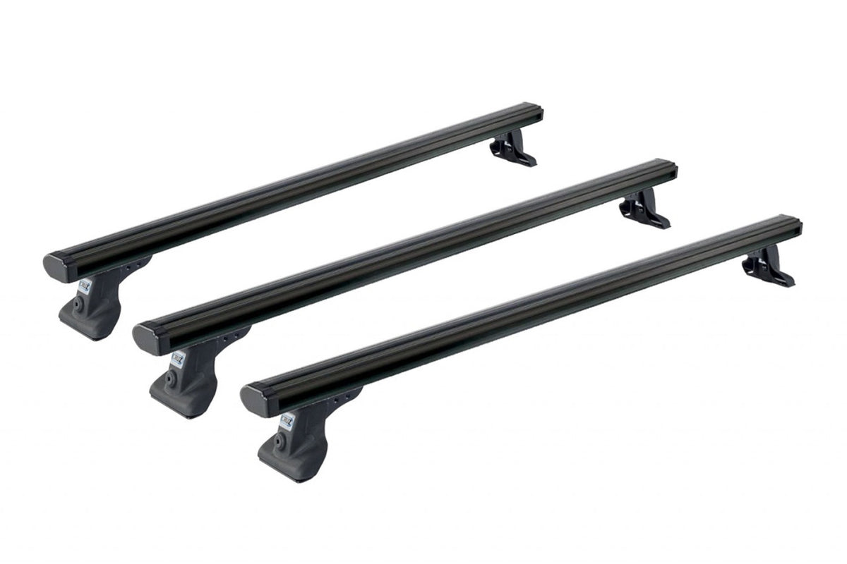 Sistem de 3 bare transversale aluminiu CRUZ 925-096 Alu Cargo Dark AF pentru Renault Master L2H2 (III) (2010-->2024) cu puncte fixe