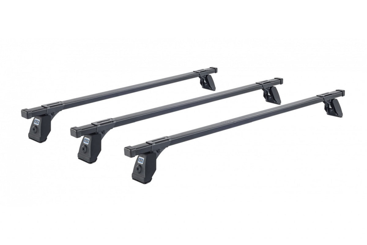 Sistem de 3 bare transversale otel CRUZ 922-433 Cargo Spro pentru Citroen Berlingo (II) (2008-->2018) cu puncte fixe