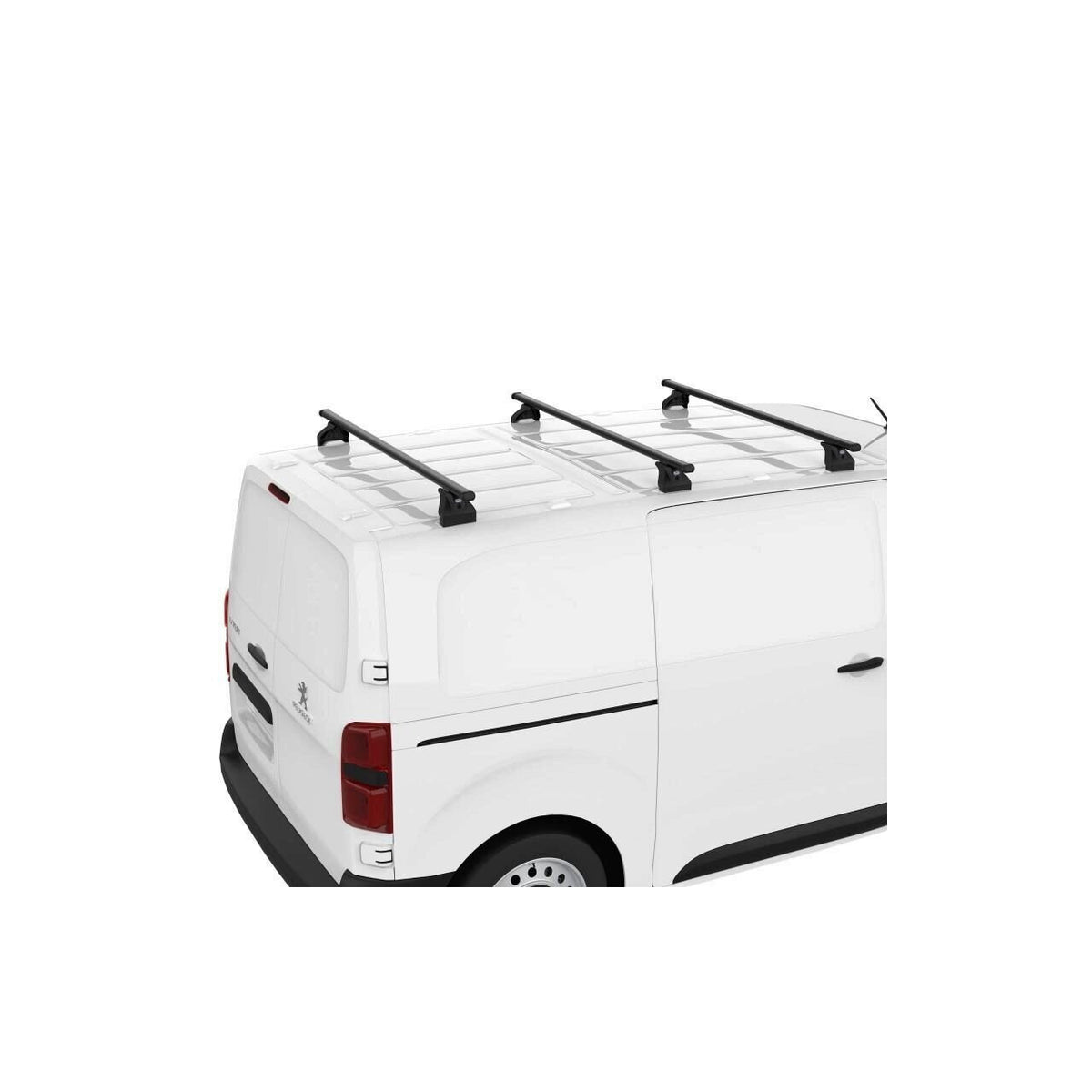 Sistem de 3 bare transversale otel CRUZ 923-066 Cargo Xpro SF3-145 pentru Mercedes Sprinter L2H2 (II/906) (2006-->2018) cu puncte fixe